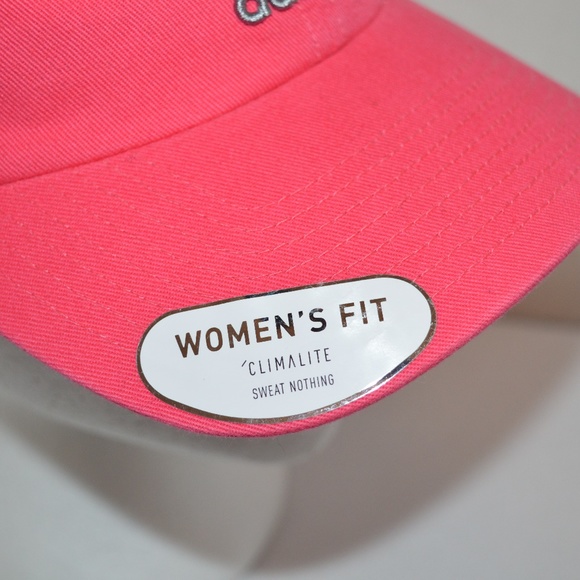 New Adidas Pink Workout Baseball Hat Cap OSFA - Picture 7 of 8